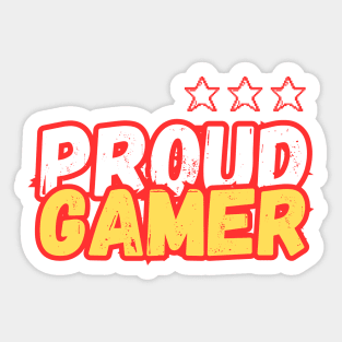 Proud Gamer Sticker